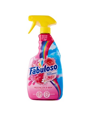 fabuloso vetri profumoso spray 600ml - freschezza di rosa - vetri e specchi: tuttocasashop.it: pulizia e cura della casa