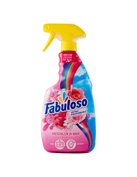 fabuloso vetri profumoso spray 600ml - freschezza di rosa - vetri e specchi: tuttocasashop.it: pulizia e cura della casa