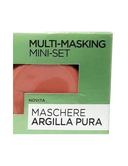 l'oreal skin expert multi-masking maschere viso argilla pura - mini set tris: tuttocasashop.it: igiene e cura della persona