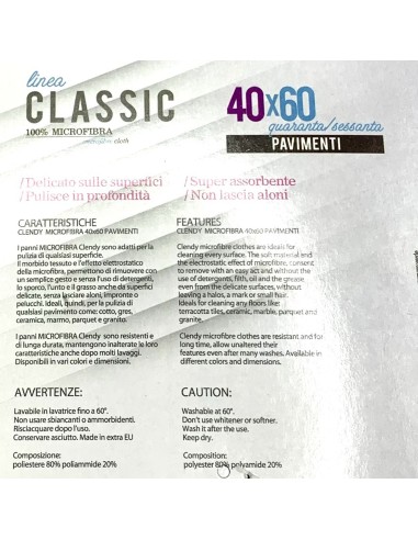 clendy panno microfibra pavimenti - 40x60 cm - vari colori: tuttocasashop.it: pulizia e cura della casa