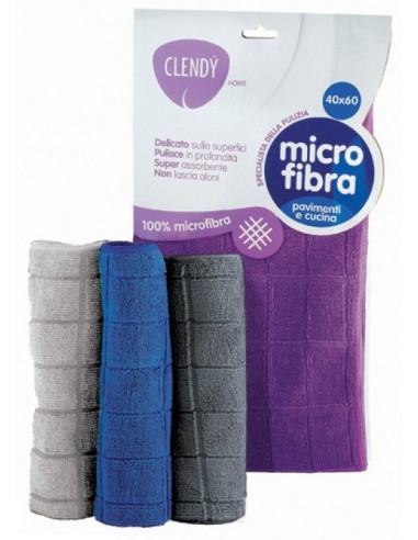 clendy panno microfibra pavimenti - 40x60 cm - vari colori: tuttocasashop.it: pulizia e cura della casa