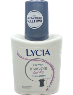 lycia deodorante vapo no-gas 75ml - invisible dry - non macchia: tuttocasashop.it: igiene e cura della persona