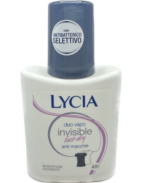 lycia deodorante vapo no-gas 75ml - invisible dry - non macchia: tuttocasashop.it: igiene e cura della persona