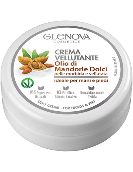glenova crema ideale mani e piedi 120ml - vellutante olio di mandorle dolci: tuttocasashop.it: igiene e cura della persona