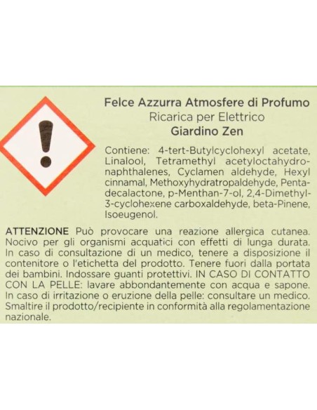 felce azzurra aria di casa ricarica per diffusore elettrico - giardino zen: tuttocasashop.it: pulizia e cura della casa