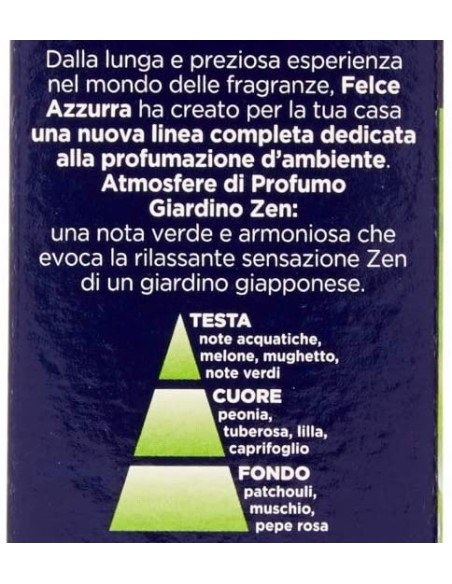 felce azzurra aria di casa ricarica per diffusore elettrico - giardino zen: tuttocasashop.it: pulizia e cura della casa