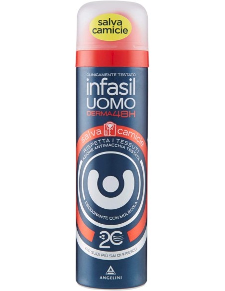 infasil deodorante spray - 150ml - men salvamacchie: tuttocasashop.it: igiene e cura della persona