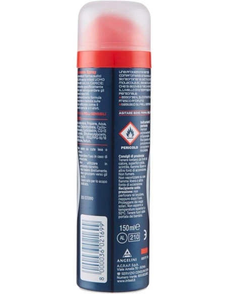 infasil deodorante spray - 150ml - men salvamacchie: tuttocasashop.it: igiene e cura della persona