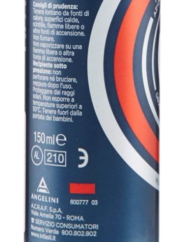 infasil deodorante spray - 150ml - men salvamacchie: tuttocasashop.it: igiene e cura della persona