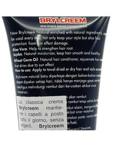 brylcreem crema natural fissante - tubo da 90ml: tuttocasashop.it: igiene e cura della persona