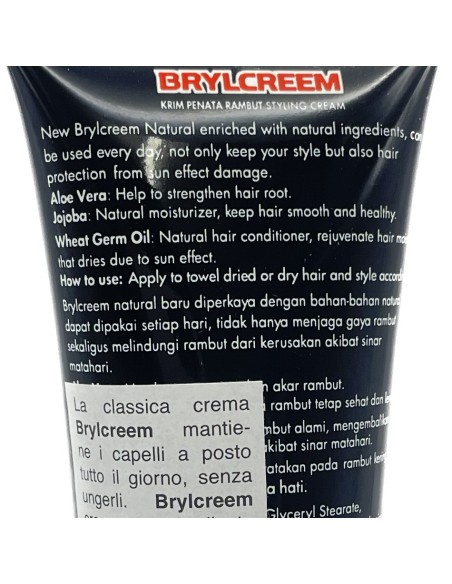 brylcreem crema natural fissante - tubo da 90ml: tuttocasashop.it: igiene e cura della persona