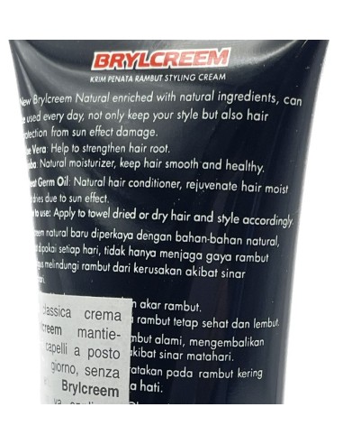brylcreem crema natural fissante - tubo da 90ml: tuttocasashop.it: igiene e cura della persona