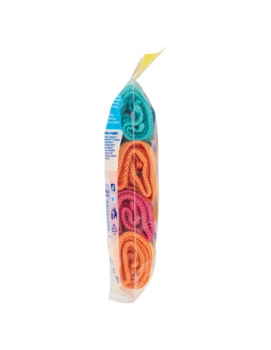 spontex microfibre collection - 4 panni 30x30cm - multi pack: tuttocasashop.it: pulizia e cura della casa