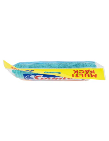 spontex microfibre collection - 4 panni 30x30cm - multi pack: tuttocasashop.it: pulizia e cura della casa