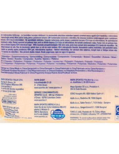 spontex microfibre collection - 4 panni 30x30cm - multi pack: tuttocasashop.it: pulizia e cura della casa