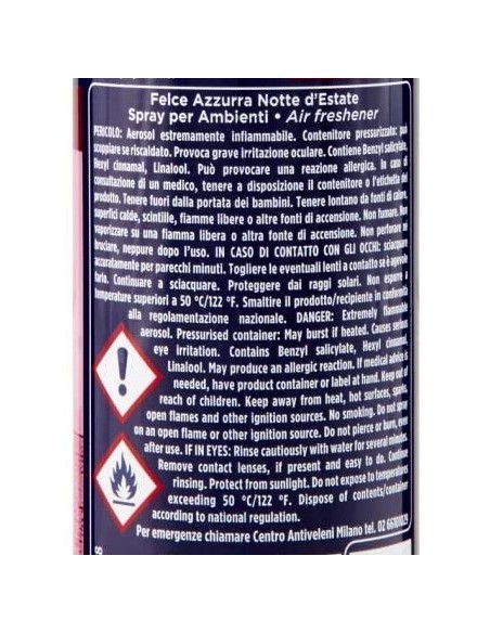 felce azzurra aria di casa deodorante - spray 250ml - notte d'estate: tuttocasashop.it: pulizia e cura della casa