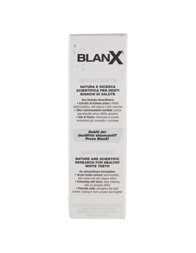 blanx dentifricio - 75ml - licheni artici 100% naturali - sbiancante: tuttocasashop.it: igiene e cura della persona