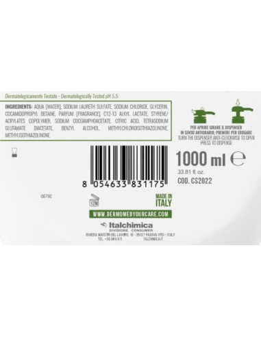 dermomed sapone liquido 1 litro - con erogatore - muschio bianco: tuttocasashop.it: igiene e cura della persona