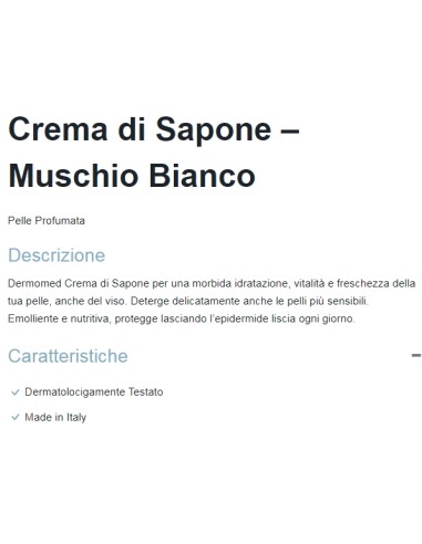dermomed sapone liquido 1 litro - con erogatore - muschio bianco: tuttocasashop.it: igiene e cura della persona