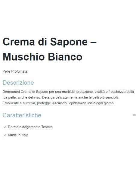 dermomed sapone liquido 1 litro - con erogatore - muschio bianco: tuttocasashop.it: igiene e cura della persona