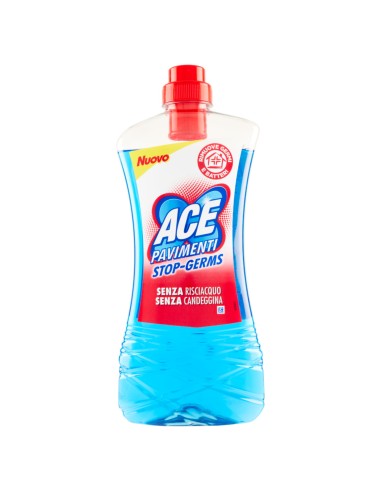 ace pavimenti igienizzante - 1 litro - stop germs - senza candeggina: tuttocasashop.it: pulizia e cura della casa