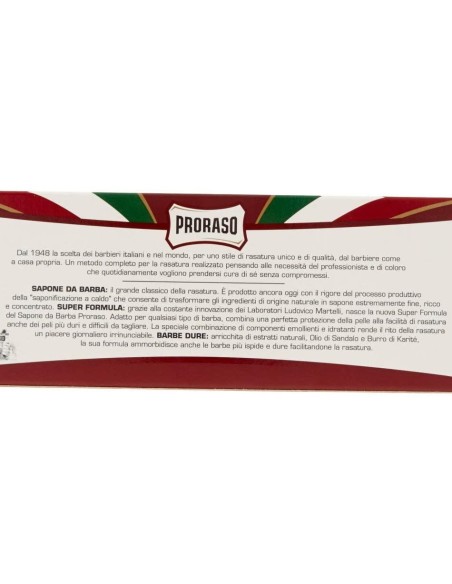 proraso sapone da barba tubo 150ml - barbe dure - olio di sandalo e karite: tuttocasashop.it: igiene e cura della persona