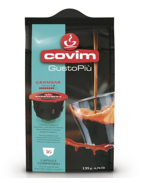 covim gustopiu' caffe' 16 capsule granbar compatibili nescafe' dolce gusto: tuttocasashop.it: altro - bazar