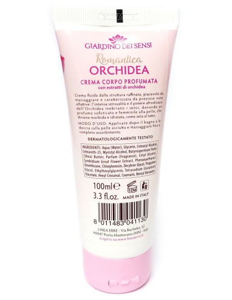 giardino dei sensi crema corpo profumata - 100ml - romantica - orchidea: tuttocasashop.it: igiene e cura della persona
