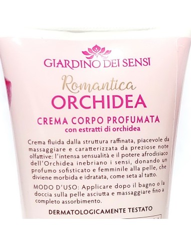 giardino dei sensi crema corpo profumata - 100ml - romantica - orchidea: tuttocasashop.it: igiene e cura della persona