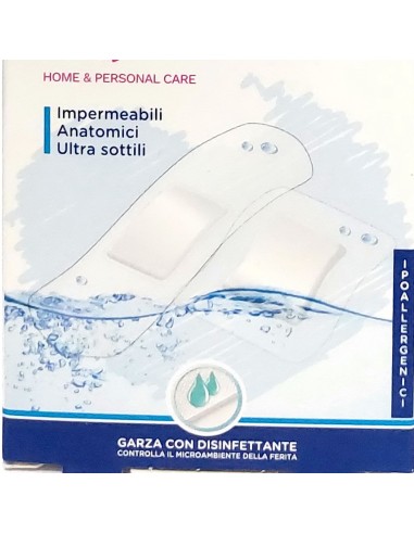 dealo 15 cerotti antiacqua - 10pz 7x2cm - 5pz 4x4cm - impermeabili sottili: tuttocasashop.it: igiene e cura della persona
