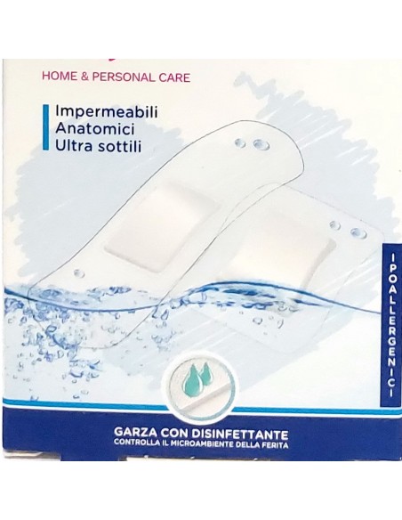 dealo 15 cerotti antiacqua - 10pz 7x2cm - 5pz 4x4cm - impermeabili sottili: tuttocasashop.it: igiene e cura della persona
