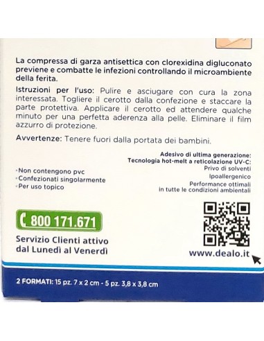 dealo 15 cerotti antiacqua - 10pz 7x2cm - 5pz 4x4cm - impermeabili sottili: tuttocasashop.it: igiene e cura della persona