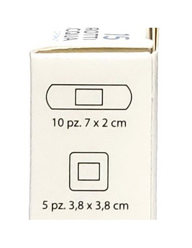 dealo 15 cerotti antiacqua - 10pz 7x2cm - 5pz 4x4cm - impermeabili sottili: tuttocasashop.it: igiene e cura della persona