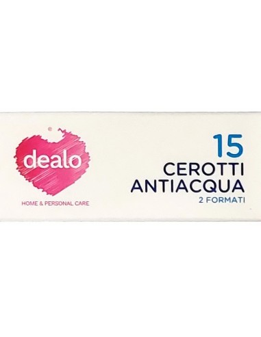 dealo 15 cerotti antiacqua - 10pz 7x2cm - 5pz 4x4cm - impermeabili sottili: tuttocasashop.it: igiene e cura della persona