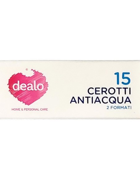 dealo 15 cerotti antiacqua - 10pz 7x2cm - 5pz 4x4cm - impermeabili sottili: tuttocasashop.it: igiene e cura della persona