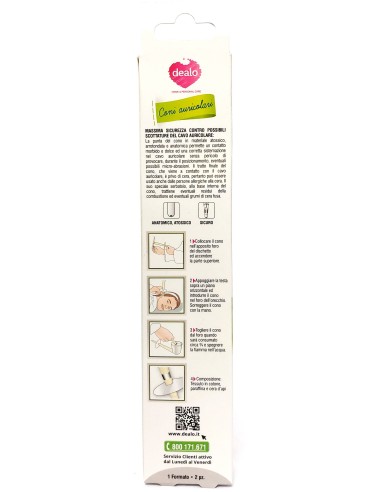 dealo 2 coni auricolari per rimozione dei tappi di cerume - con cera d'api: tuttocasashop.it: igiene e cura della persona