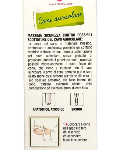 dealo 2 coni auricolari per rimozione dei tappi di cerume - con cera d'api: tuttocasashop.it: igiene e cura della persona