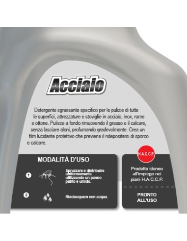 dual power acciaio spray - 500ml - detergente per superfici inox: tuttocasashop.it: pulizia e cura della casa