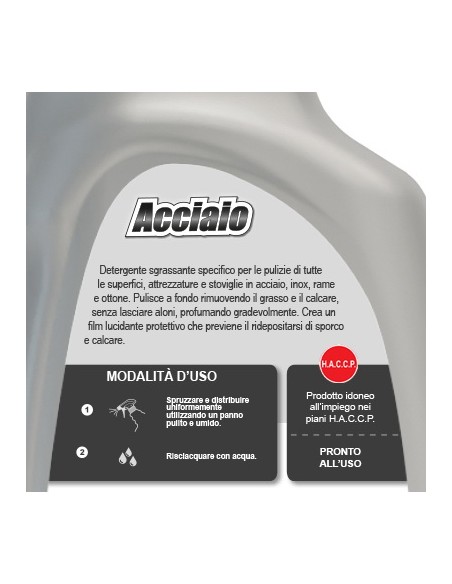 dual power acciaio spray - 500ml - detergente per superfici inox: tuttocasashop.it: pulizia e cura della casa