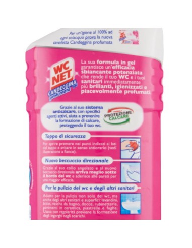 wc net detergente per wc 700ml - candeggina profumata gel: tuttocasashop.it: pulizia e cura della casa