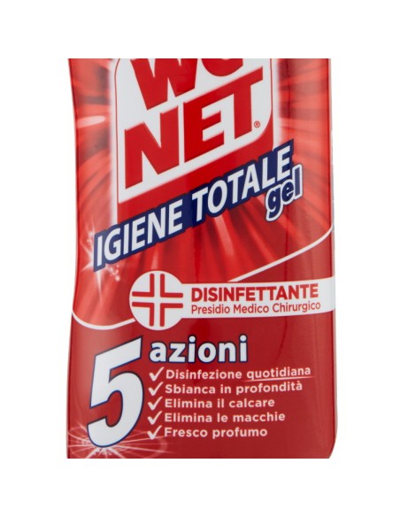 wc net detergente per wc 700ml - igiene totale gel - disinfettante 5 azioni: tuttocasashop.it: pulizia e cura della casa