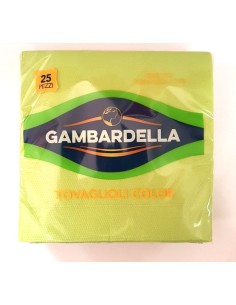 gambardella tovaglioli doppio velo 33x33cm 25 pezzi - cedro: tuttocasashop.it: carta & monouso