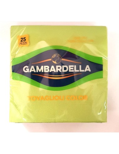 gambardella tovaglioli doppio velo 33x33cm 25 pezzi - cedro: tuttocasashop.it: carta & monouso