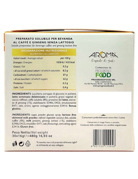 aroma light 30 capsule di gusto - ginseng piu' senza lattosio - dolce gusto: tuttocasashop.it: altro - bazar