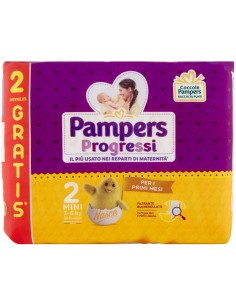 pampers progressi pannolini - taglia 2 mini 3-6kg - 30 pezzi: tuttocasashop.it: igiene e cura della persona