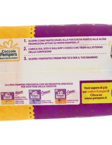 pampers progressi pannolini - taglia 2 mini 3-6kg - 30 pezzi: tuttocasashop.it: igiene e cura della persona
