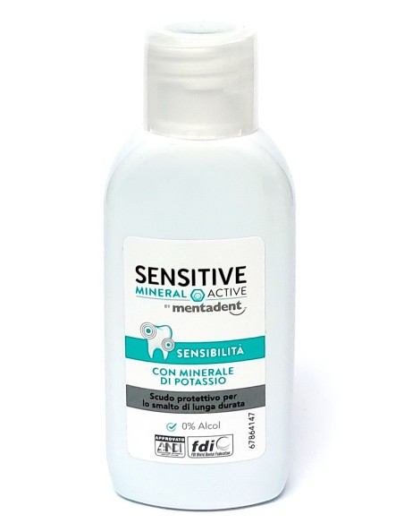 mentadent collutorio igiene orale - mini 50ml - sensitive - formato viaggio: tuttocasashop.it: igiene e cura della persona