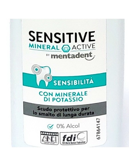 mentadent collutorio igiene orale - mini 50ml - sensitive - formato viaggio: tuttocasashop.it: igiene e cura della persona