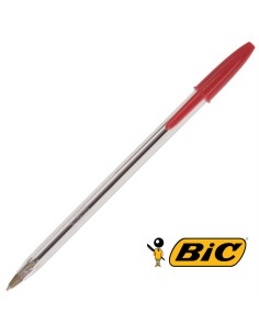 bic cristal medium penna a sfera - tratto 1mm - red - rossa: tuttocasashop.it: altro - bazar