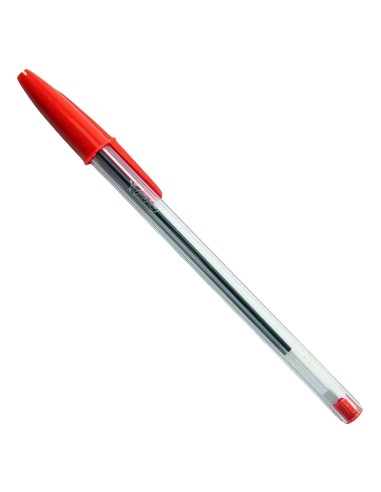 bic cristal medium penna a sfera - tratto 1mm - red - rossa: tuttocasashop.it: altro - bazar